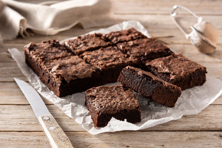 Ilustrasi brownies.  