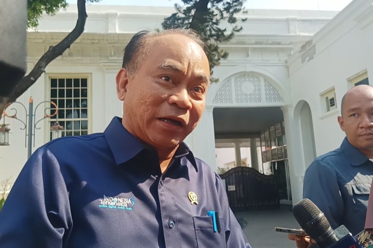 Menkominfo Budi Arie Setiadi di Kompleks Istana Kepresidenan, Jakarta, Rabu (4/10/2023)