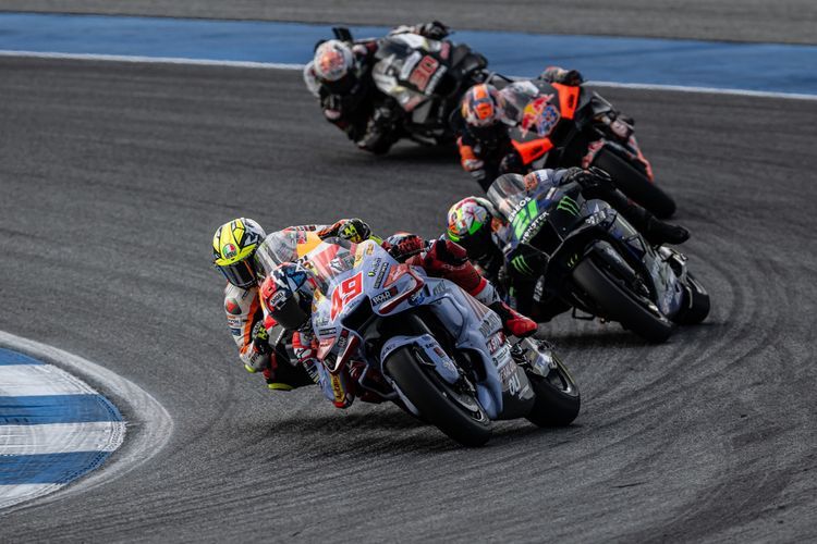 Fabio Di Giannantonio saat berlaga pada MotoGP Thailand 2023(Dok. Gresini Racing)  