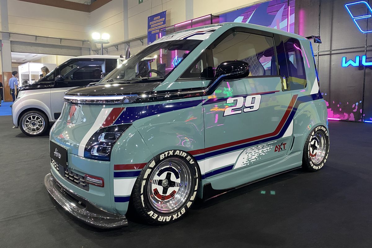 Modifikasi Wuling Air ev garapan BTX Concept(Kompas.com/Nanda)  