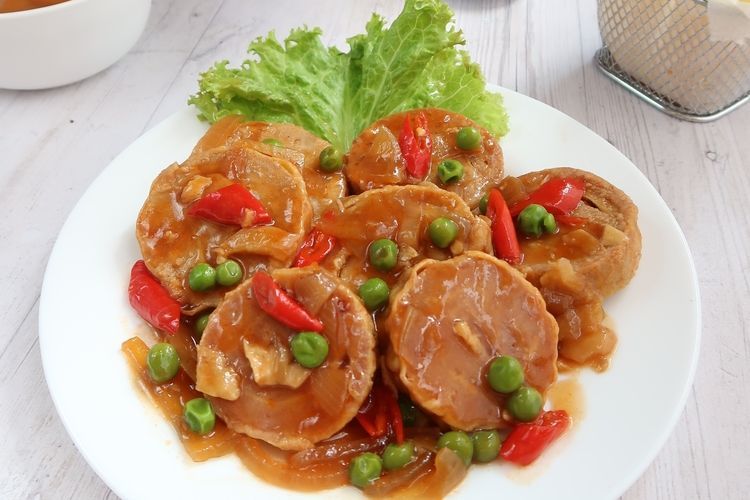 Ilustrasi rolade daging empuk. 