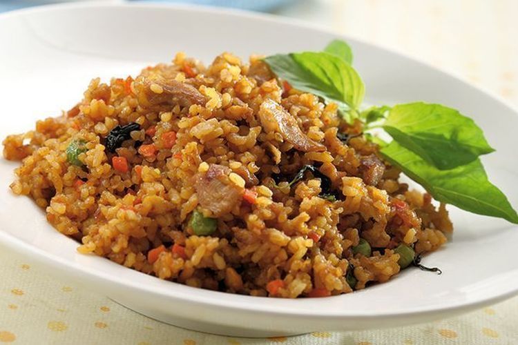 Ilustrasi nasi goreng kemangi.