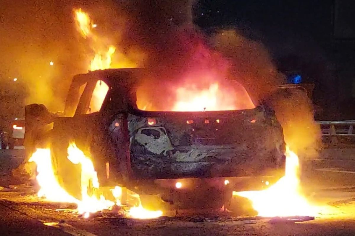 Ilustrasi mobil terbakar(Istimewa)  