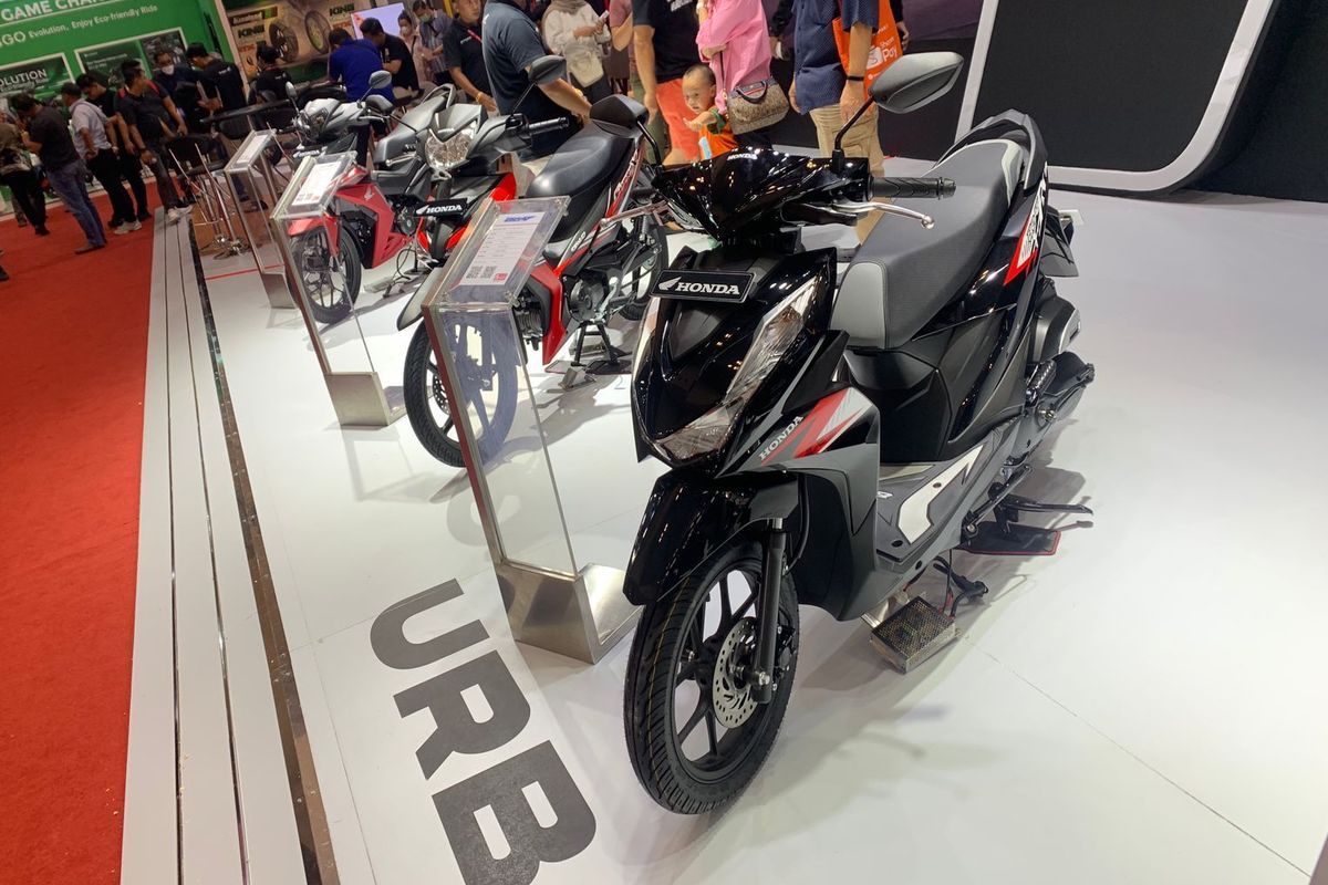 Honda Beat di booth Honda pada IMOS 2023(KOMPAS.com/DIO DANANJAYA) 