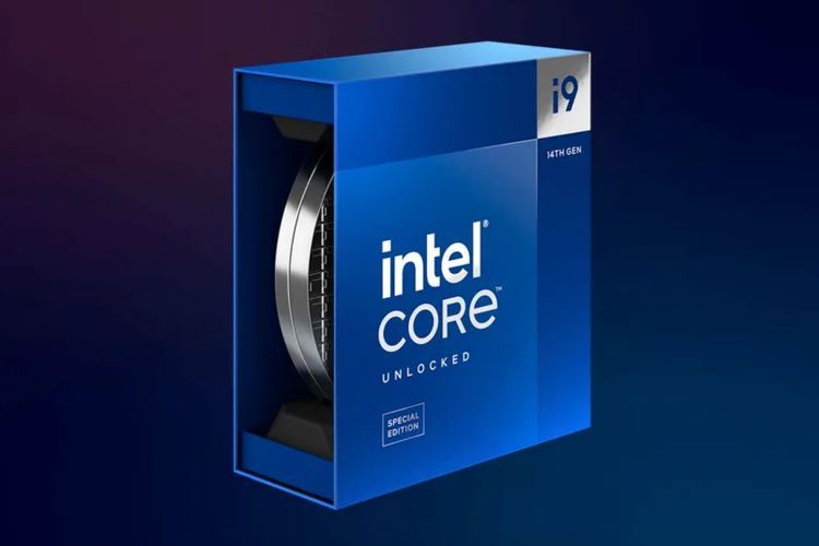 Ilustrasi prosesor Intel Core i9 14th Gen