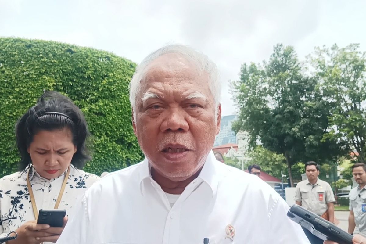 Menteri PUPR Basuki Hadimuljono di Kompleks Istana Kepresidenan, Jakarta, Rabu (12/3/2024).