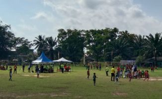 Pj Walikota Lusje Hadiri Turnamen Sepak Bola TMMD Cup