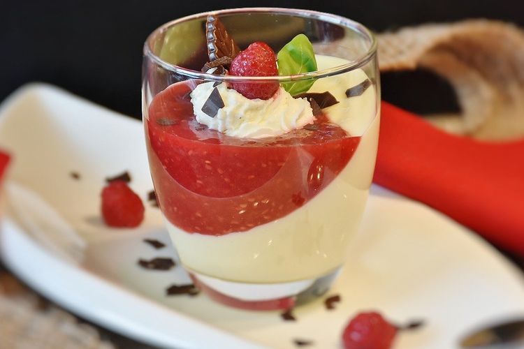 ilustrasi puding. 