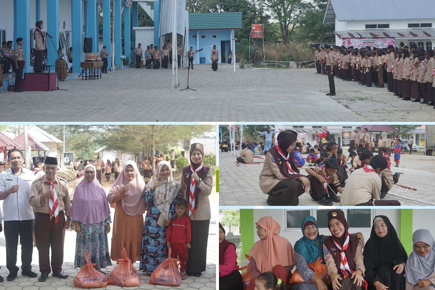upacara peringatan Hari Pramuka Ke-63