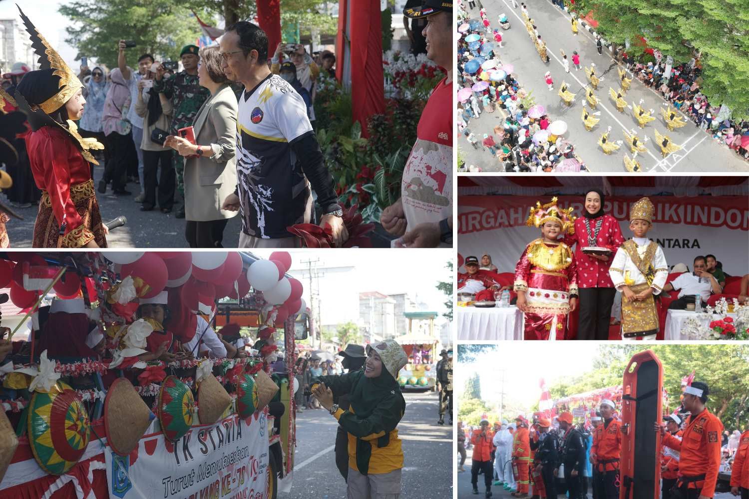 Parade Karnaval HUT Ke-79 RI di Bangka Tengah