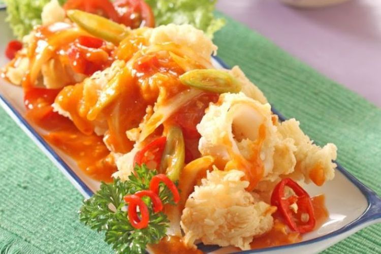 cara membuat cumi saus padang