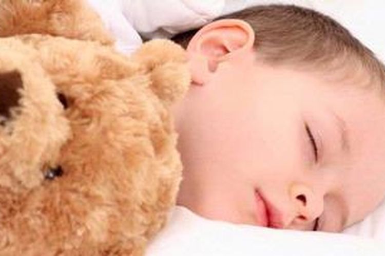 Ilustrasi anak tidur
