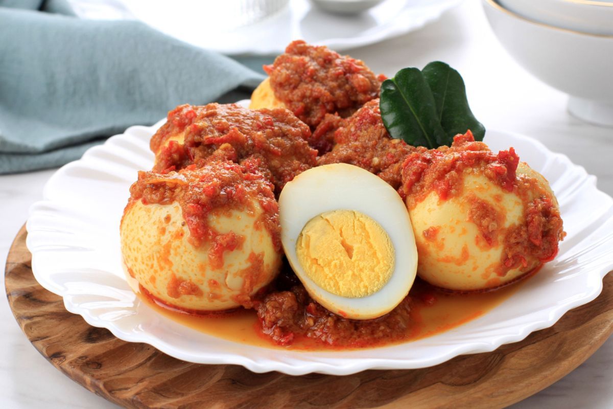 ilustrasi telur balado.