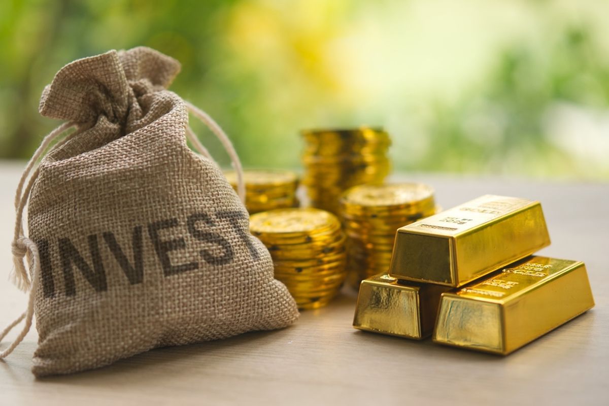 Ilustrasi investasi emas.