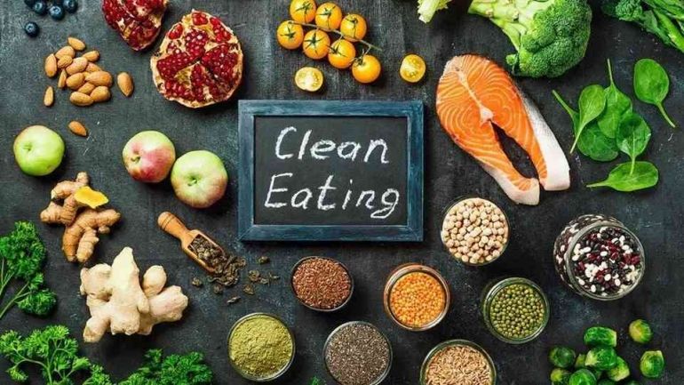 Ilustrasi clean eating    