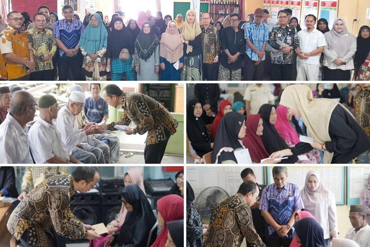 Bupati Bangka Tengah Salurkan BLT ke Kecamatan Koba