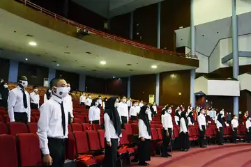 Proses penyambutan mahasiswa baru Unhas di tengah pandemi Covid-19