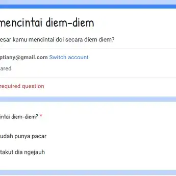 Link Ujian Mencintai Diam-Diam Google Form, Cari Tahu Skormu