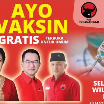 Buruan Daftar! Rudi Center dan PDI-P Babel Gelar Vaksin Gratis pada 10-12 September 2021
