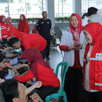 PMI Kota Palembang Kumpulkan 400 Kantong Darah untuk Stok Darah Aman