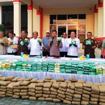 Polda Sumut Ringkus 21 Orang Tersangka, Serta Amankan 263 Kg Sabu & 19.760 Butir Ekstasi