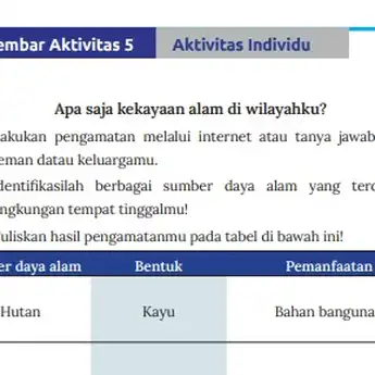 Kunci Jawaban IPS Kelas 8 Halaman 19 Kurikulum Merdeka tentang SDA