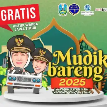 Siapkan Ratusan Armada, Pemprov Jatim Kembali Adakan Mudik Gratis Lebaran 2025