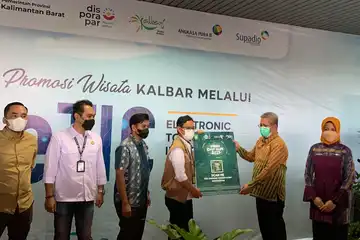 Launching eTIC di Bandara Supadio Pontianak.