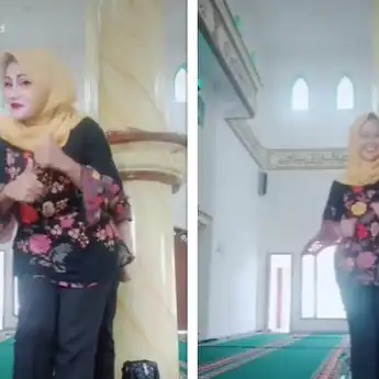 Tak Patut Dicontoh, Video Ibu-Ibu Berjoget Ria di Dalam Masjid Viral