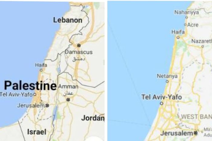 Palestine peta Negara Palestin