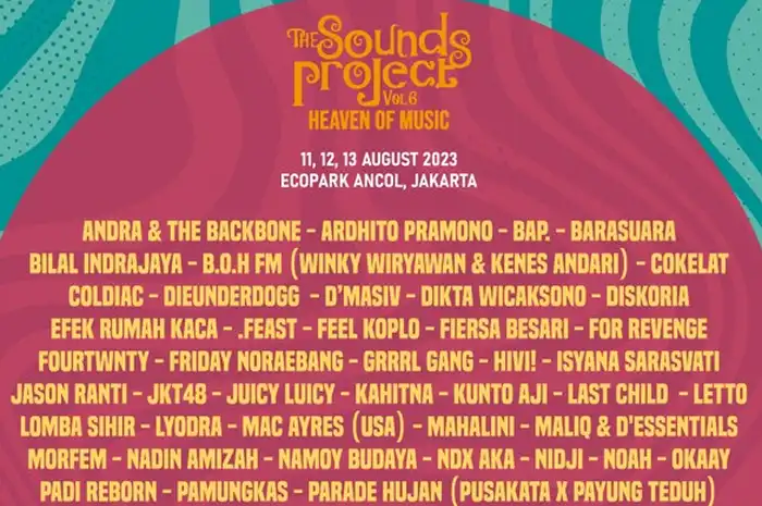 The Sounds Project Vol.6 Siap Digelar, Puluhan Musisi Hadir di Festival ...
