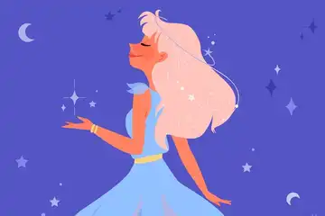 Ilustrasi Karakter Virgo wanita 