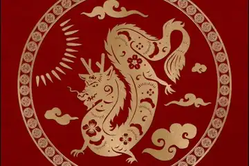 Ilustrasi bulan lahir paling bagsu untuk shio Naga.