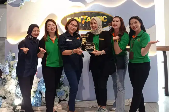 Kru Radio Sonora saat menghadiri acara HUT ke - 7 Qubu Resort, Senin (4/12/2023).