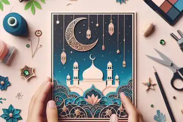 ilustrasi Ide Desain Kartu Lebaran Unik dan Kreatif untuk Ucapan Selamat Hari Raya Idul Fitri