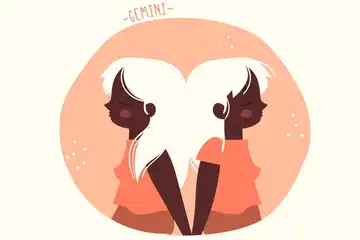 Illustrasi Zodiak Gemini