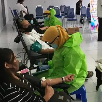 Jelang Peringatan HANI, BNNK Surabaya Gelar Donor Darah saat Pandemi