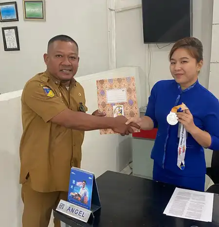 Angelina Runtu, Pekerja BRI Unit Batui Raih Prestasi dalam Porkab V Banggai 2025