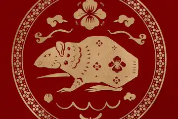 Ilustrasi shio Tikus.
