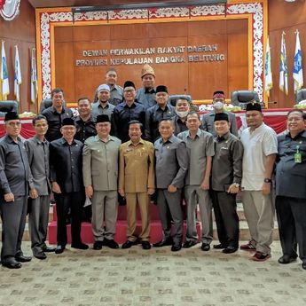 DPRD Babel Gelar Paripurna Terkait Usulan Pemberhentian Gubernur dan Wakil Gubernur