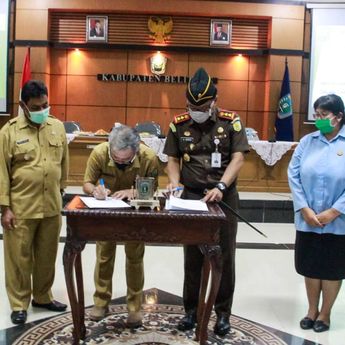 Optimalisasi Penerimaan Pajak, BPPRD dan Kajari Belitung Tandatangai MoU
