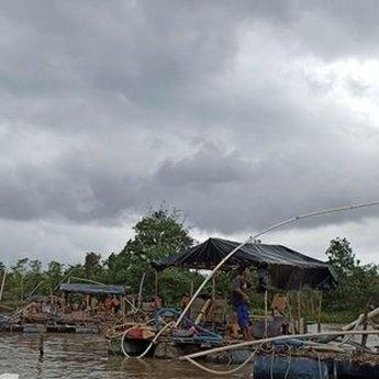 Polres Bangka Selatan Tertibkan Tambang Tungau di Kolong Desa Bikang