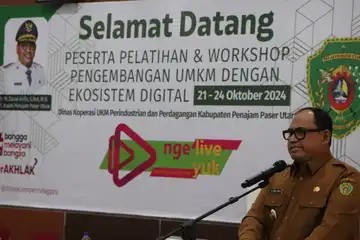 emanfaatkan Digitalisasi Melalui Media Live Streaming. Zainal Arifin Buka Pelatihan dan Workshop Pengembangan UMKM