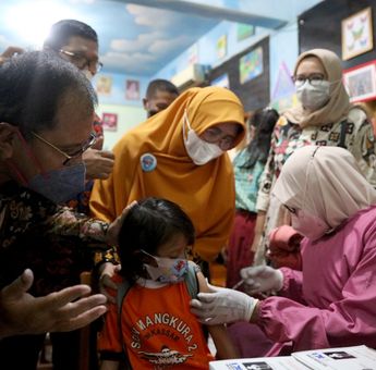 Vaksinasi Anak 6-11 Tahun di Kota Makassar Berjalan Lancar