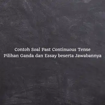 30 Contoh Soal Past Continuous Tense PG dan Essay beserta Jawabannya