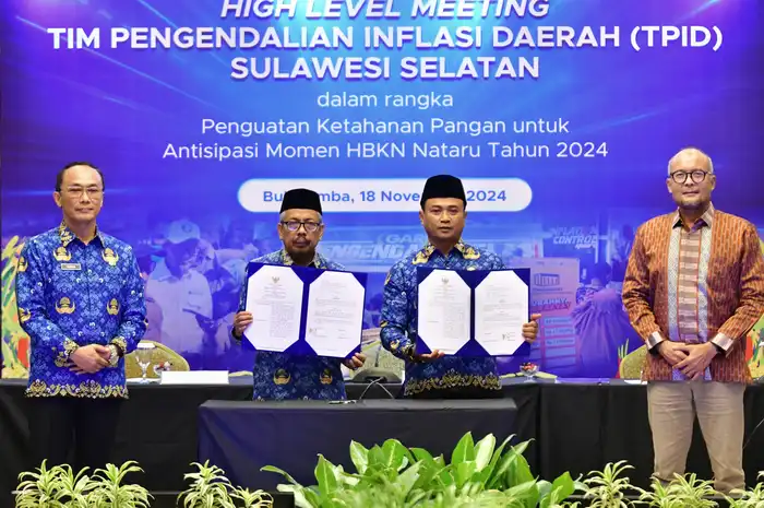 High Level Meeting TPID Sulsel, di Aula Same Resort Kabupaten Bulukumba, Senin, 18 November 2024