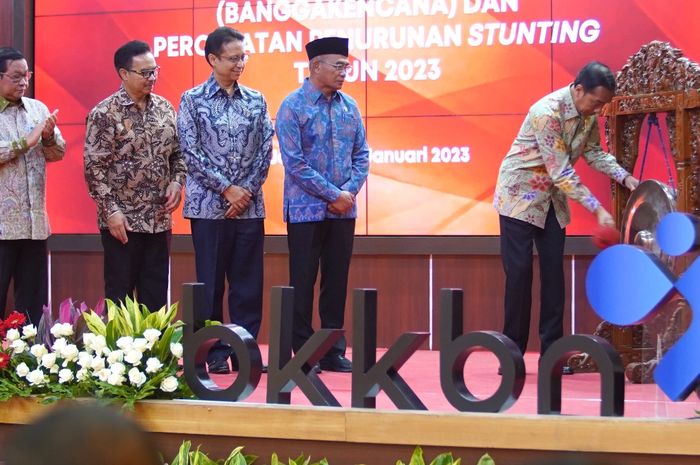  Presiden Republik Indonesia Joko Widodo membuka Rakernas program Pembangunan Keluarga, Kependudukan dan Keluarga Berencana (Bangga Kencana) dan Percepatan Penurunan Stunting tahun 2023