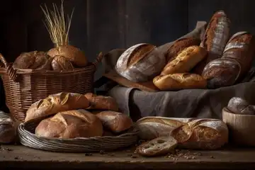 Illustrasi Roti Baguette