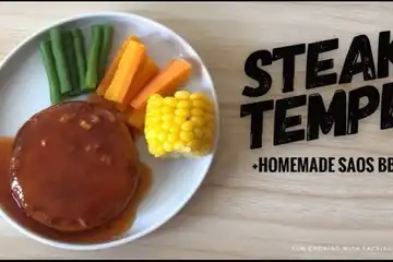 Illustrasi Steak Tempe