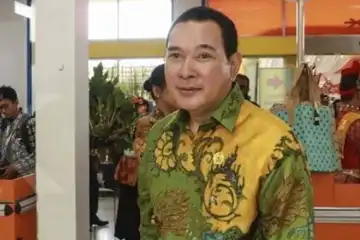 Hutomo Mandala Putra atau Tommy Soeharto dalam sebuah acara. 